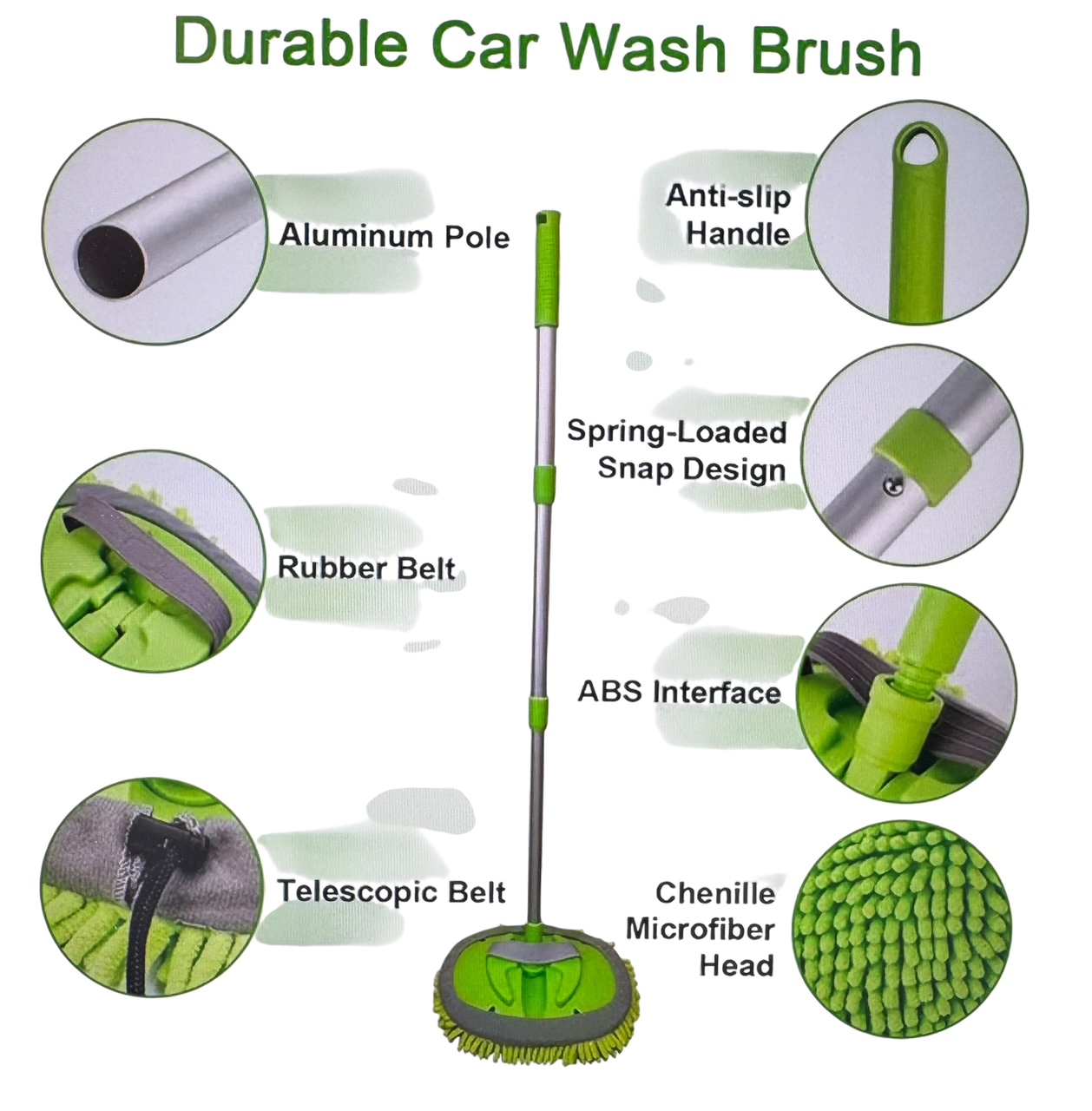 Chenille Microfiber Wash Mop - Image 3